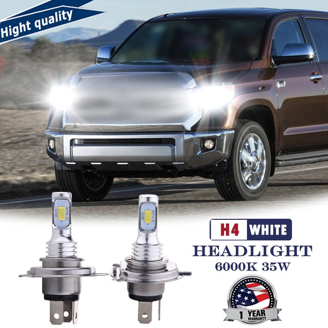 2PC 9003 LED Headlight Bulbs White 4000LM Bright Kit For Toyota Tundra