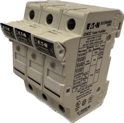 Eaton Bussmann Series CHCC Fuse Holder 3 Polig 600V 30A