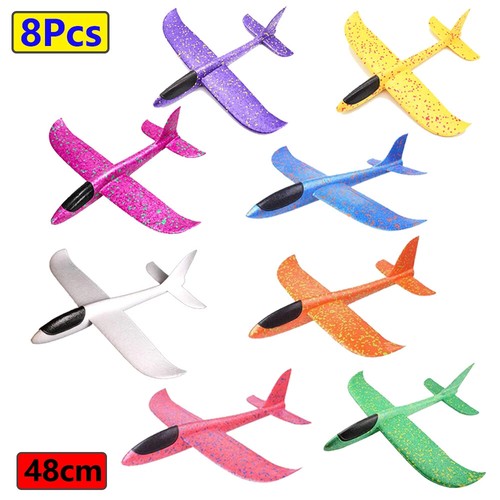 8PACK 18'' Foam Glider Planes Airplanes Hand Throwing toy Flight Mode Inertia Pl - Picture 33 of 45