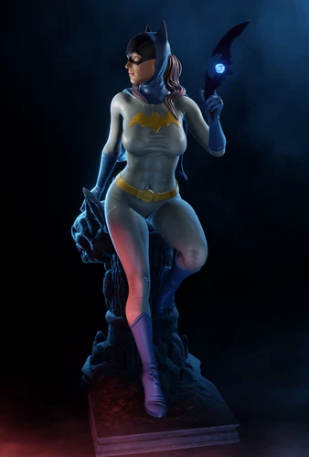 Batgirl | Figur | 3D Druck | STL Datei | SFW | Modell | Download | Kriegerin