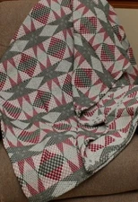 NEW -- Primitive Heavyweight AMERICAN STAR THROW - Country Farmhouse - 52" x 74"