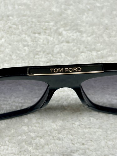 Tom Ford Cecilio-02 FT0628 01B Shiny Black Gradient Smoke 57 mm Men's Sunglasses - Picture 15 of 23