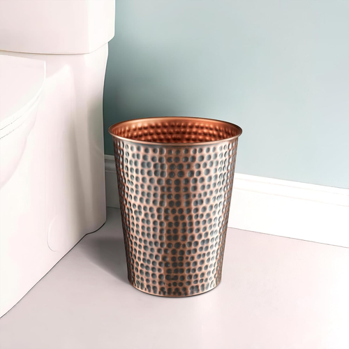 Wastebasket and Trash Can for Home Office & Bedroom - Decorative Wastebasket, - Picture 6 of 12