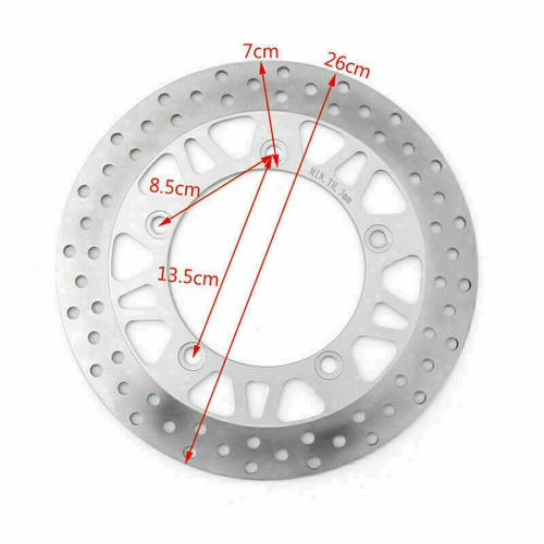 Front Brake Disc Rotor Fits Suzuki AN250 M/S AN400 K3-K7/ZK7/K8/K9 AN650 AK4 K4 - Picture 2 of 6