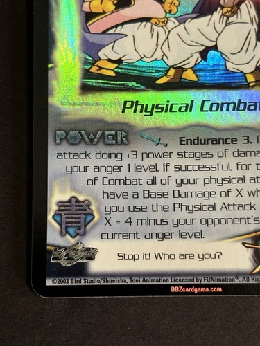 DBZ CCG Blue Beatdown HOLO FOIL Rare 41 LIMITED Dragon Ball Z Score TCG 2003 - Picture 3 of 12
