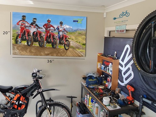 Póster gráfico de fábrica Honda Riders Super Motocross CRF450R CRF250R 2024 - Imagen 2 de 4