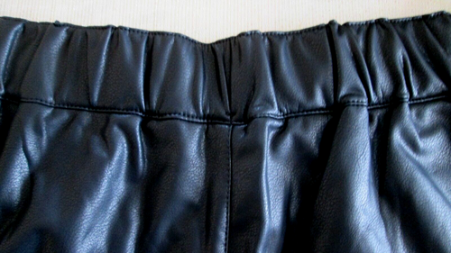 REWASH SCHWARZE KURZE SEITENTASCHEN AUS VEGANEM LEDER MIT UMSCHLAG Größe LARGE ZUM ÜBERZIEHEN SHORTS NEU MIT ETIKETT - Bild 5 von 7