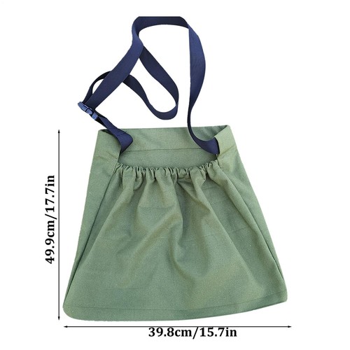 Orchard Fruit Picking Bag Adjustable Canvas Hunting Foraging Storage Pouch - Picture 4 of 16