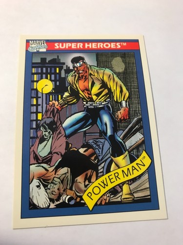 Powerman #12: Marvel Universe Serie 1 Karte; 1990 Impel; Luke Cage - Bild 1 von 6