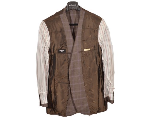 RRP5200$ Men's Kiton Napoli Blazer 46US/UK 56IT 100% Cashmere Brown Check - Picture 8 of 11