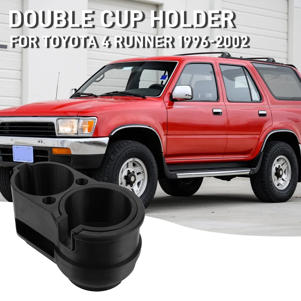 Portavasos doble extraíble para Toyota 4Runner 1996-2002 (3ª generación)-negro Foto 2 de 4