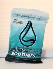 Saline Soothers Cool Menthol Moisturizing Nose Wipes