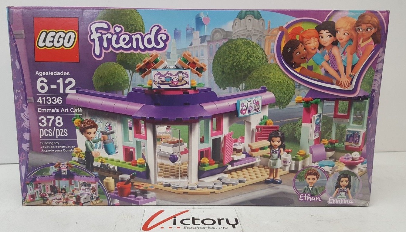 Brand NEW SEALED Lego Friends (41336) Emma's Art Cafe - 387 Piece Set - 6213453 Brand NEW SEALED Lego Friends (41336) Emma's Art Cafe - 387 Piece Set - 6213453