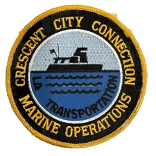 Marine Operations LA Transportation Crescent City Connection Patch 4”
