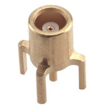 5pcs HUBER+SUHNER MCX straight PCB Jack(F) Through-Hole 50ohms 6 GHz Connectors