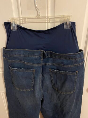 BRAND NEW WOMEN'S SIZE XXL (20) MATERNITY STRAIGHT LEG JEANS 27" INSEAM - Picture 4 of 9