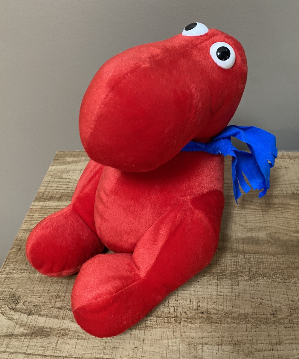 Wonka Nerds Plush Animal Fair Red with Blue Scarf Vintage Stuffed