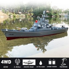 Remote Control Warship 1:390 Simulation Battleship Navy Marine War RC Boat Toys