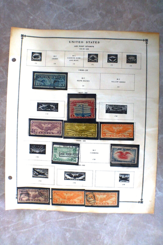 lotto collezione francobolli posta aerea stati uniti vintage tenuta 3 pagine LEGGI ANNUNCIO - Foto 6 di 17