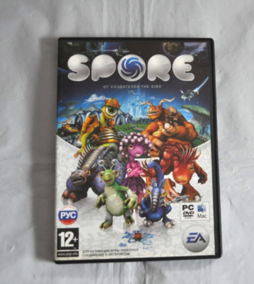 Russian Edition License Spore Galactic Windows/Mac 2008 PC DVD-ROM Computer Game
