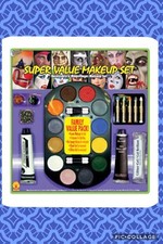 NWT 28 Piece Water Washable Halloween Costume Super Value Family Makeup Set