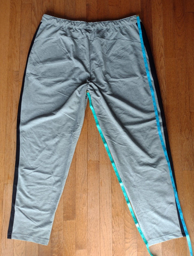 Puma XXL Sweat Pants Gray with Black Stripe Athletic Training Stretchlite Soft - Picture 7 of 9