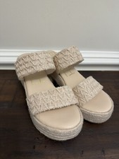 Beach by Matisse Women's Ocean Ave Cognac Sandals Size 10 Beige Summer