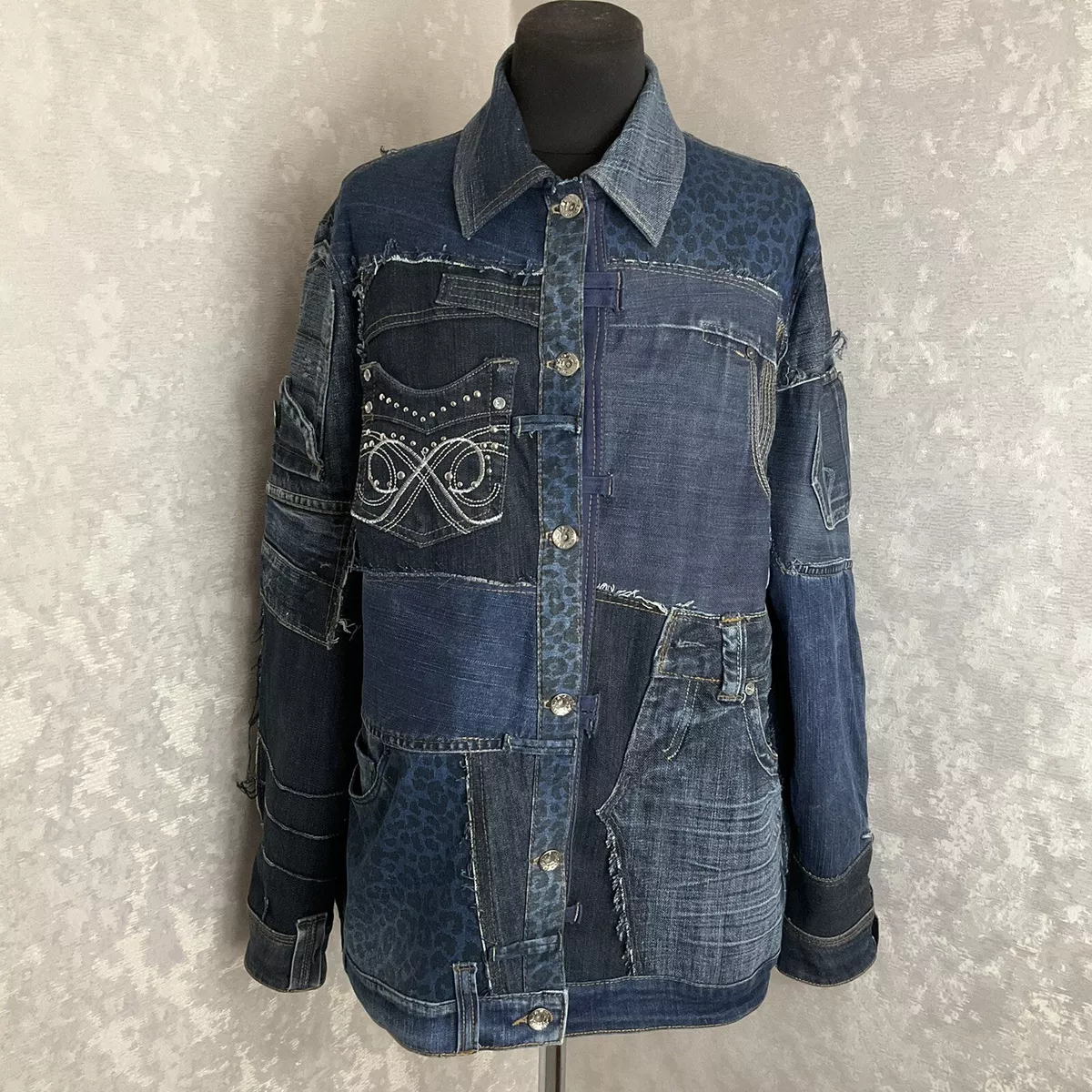 Patchwork jean hotsell jacket
