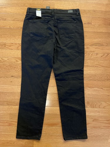 Jeans Lee donna relaxed fit gamba dritta vita media nero 14M nuovo con etichetta 941 - Foto 9 di 9