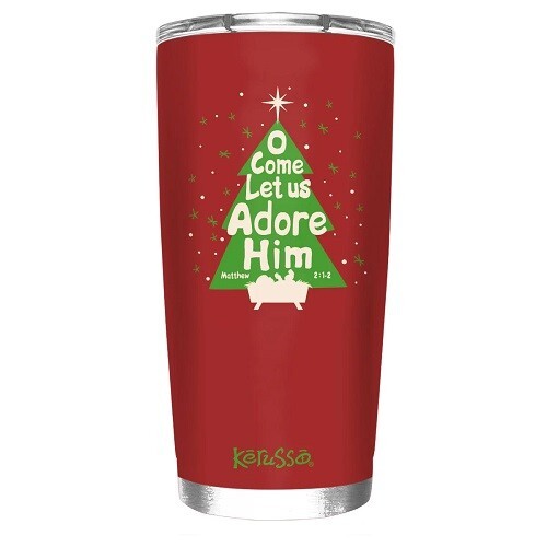 O Come Let Us Adore Him 20 oz Stainless Steel Tumbler - Picture 1 of 1