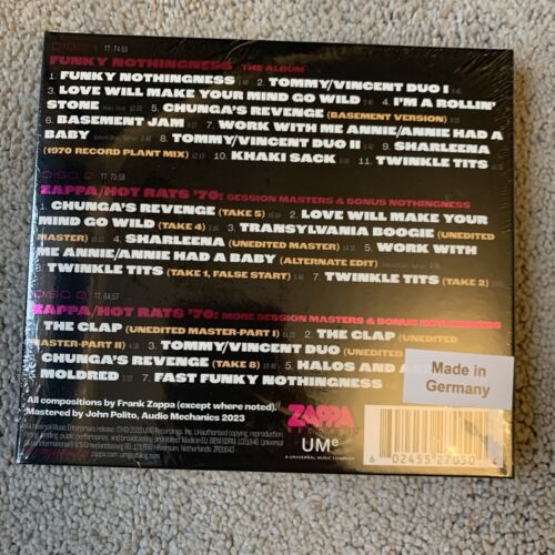 Frank Zappa Funky Nothingness Rock Music Album 3 CD Box Set New Sealed - Picture 2 of 2