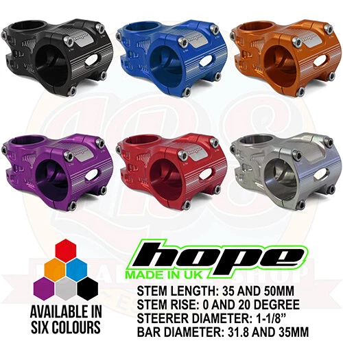 Hope AM Stem 1-1/8" Steerer - All colors and options - Brand New  - Image 3 of 4