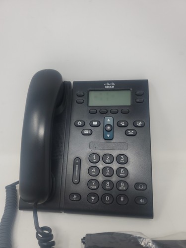 CISCO CP-6941-C-K9 Unified IP 6941 Multi Line VoIP Phone Untested NO POWER CORD - Picture 2 of 8