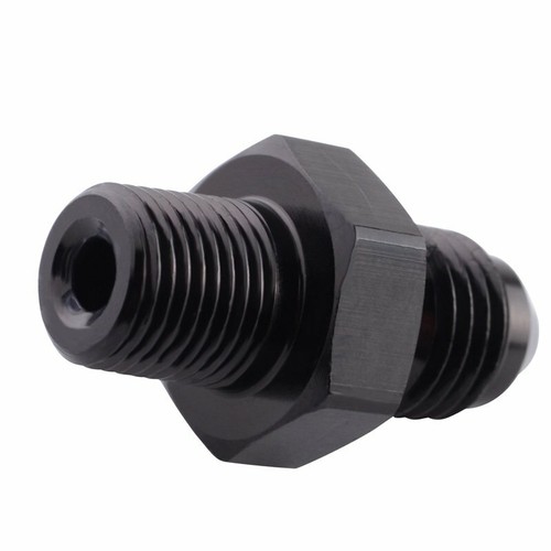 Adaptador de rosca macho recto de 2 piezas de manguera/combustible/línea de montaje AN a NPT - Imagen 3 de 13