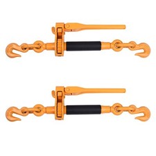 Ratchet Binder Plus Ratchet Chain Binder - 2 Pack Folding Handle Load Binder,...