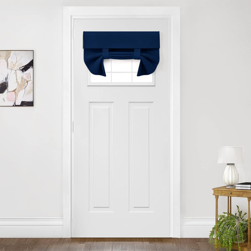 Blackout French Door Curtains, Privacy Door Window Curtains, 26 X 20 Inch Shades - Picture 11 of 12