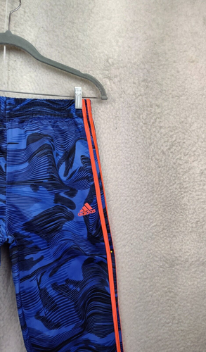 Adidas Boys Pants Large Blue Printed 100% Polyester Drawstring Active Jogger - Picture 3 of 20