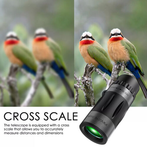 HOT 8x20 Hunting Monocular Telescope HD Vision Birds Handheld Telescope Outdoor - Picture 12 of 13