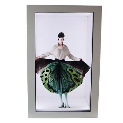 Great 32in LCD Transparent Showcase 3D Transparent Cabin Display Infrared Touch