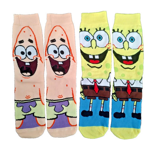 Set of SpongeBob and Patrick Girls/Boys Socks - Picture 1 of 8