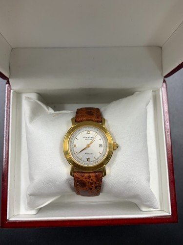 1990's Vintage Raymond Weil Automatic Tradition 18k Gold Plated Fancy Lugs 2600 - Bild 2 von 24