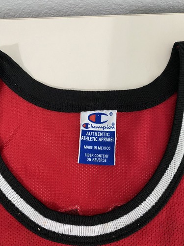 Rare Red Champion Miami Heat Tim Hardaway Jersey Men's Size 44 L Large - Picture 8 of 9