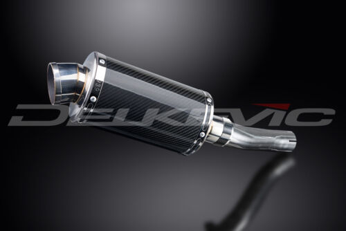 Honda CB500F 13-19 Delkevic Aftermarket Slip On 9" Carbon Oval Muffler Exhaust - Picture 2 of 5