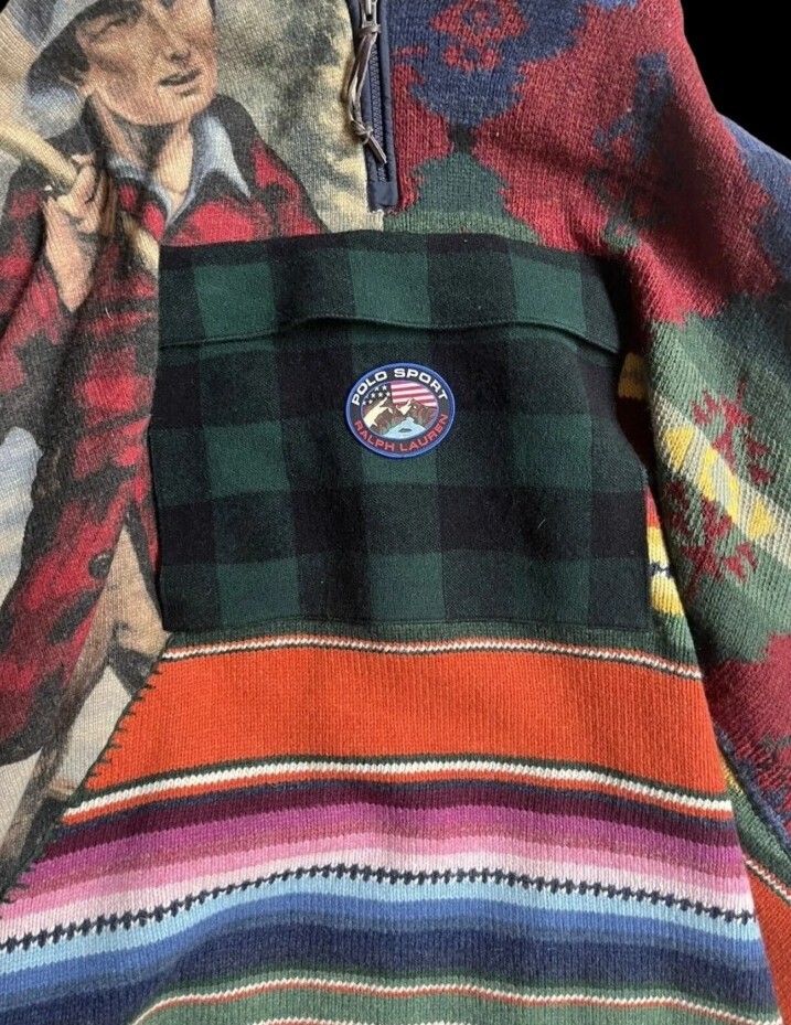 Polo Ralph Lauren Sportsman Patchwork Hooded Poncho Limited