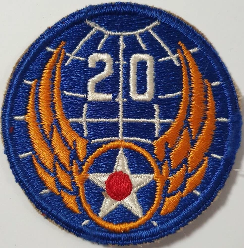 WW2 US 20th Army Air Force Cloth Badge Patch. USA Military