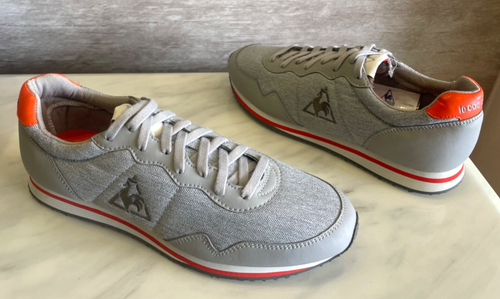 Le Coq Sportif Milos Grey Mesh Lifestyle Sneakers Men's EU 42 Shoes Trainers 9 - Picture 6 of 13