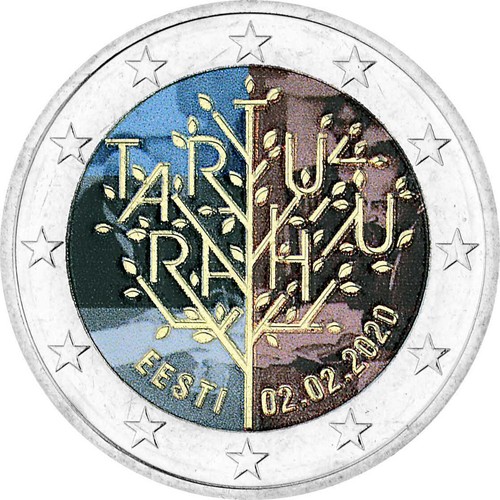 2 Euro 2020 - coloriert verschiedene Länder Zypern, Spanien, Italien, farbig - Bild 24 von 45