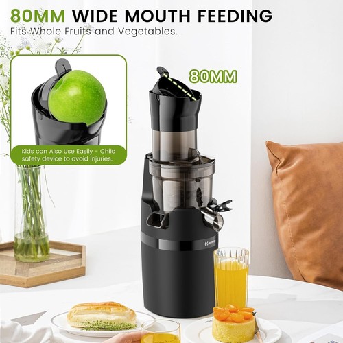 Masticating Machine for Whole Fruits and Vegetables, Cold Press Slow with Wid... - Picture 3 of 8
