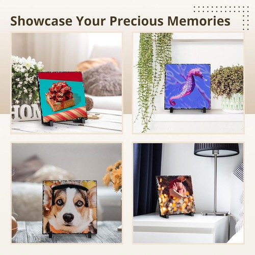 20pcs SUBLIMATION White Rock Slate Printable Photo Heat Press Christmas Gift - Picture 10 of 11