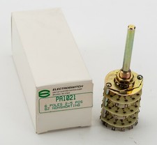 ELECTROSWITCH PA1021 ROTARY SWITCH 6 POLES, 2-5 P -NON SHORTING NEW OLD STOCK